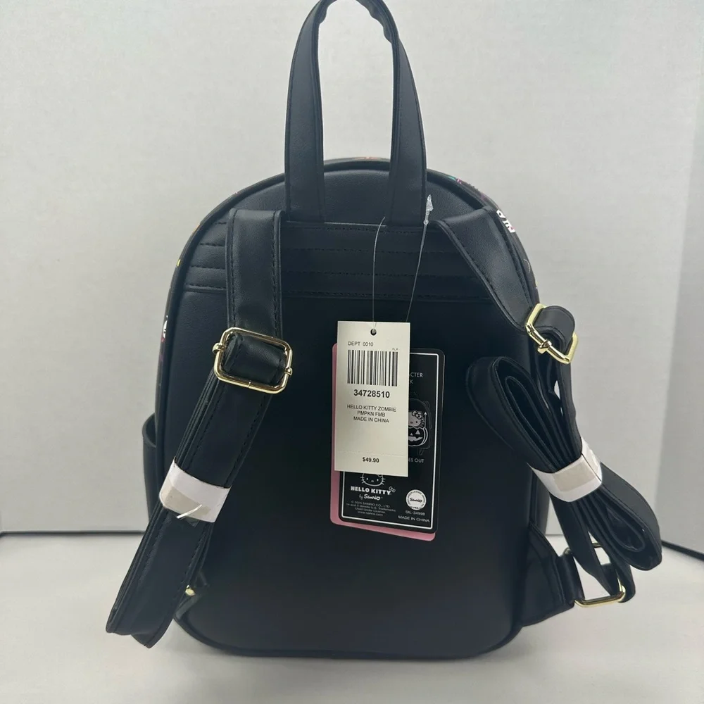 Her Universe Hello Kitty Zombie Pumpkin Glow-In-The-Dark Mini Backpack